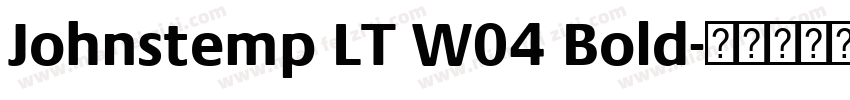 Johnstemp LT W04 Bold字体转换